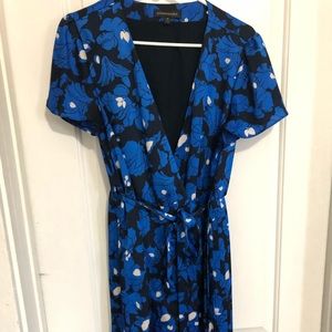 Floral, wrap dress